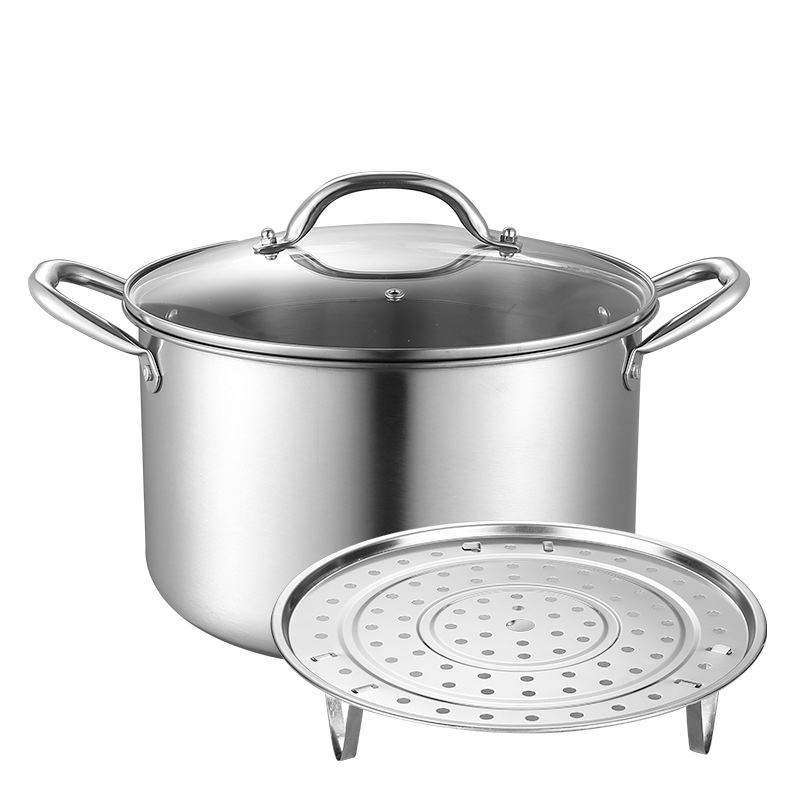 Kitchenware Cookware Stainless Steel Kitchen Casserol Cookware Stockpot Pasta Stock Soup Pot With Lid