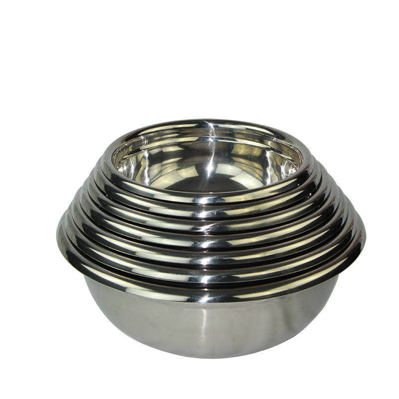 Kitchenware Widely Applicable Multi-size Stainless Steel Wash Bowl Basin For Washing Rice Vegetable