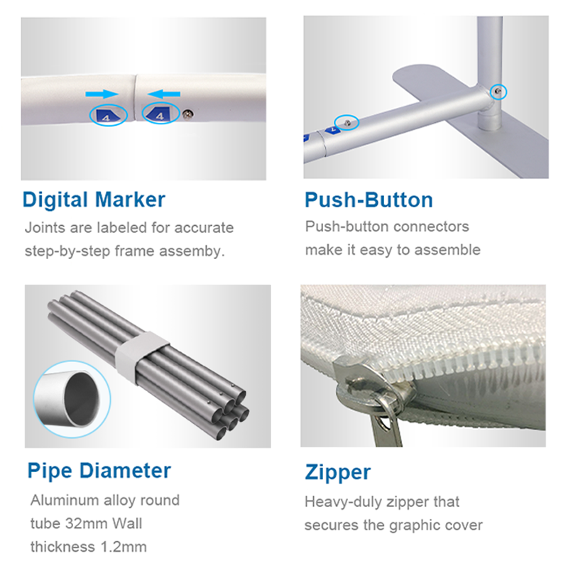 portable trade show standard exhibition booth 3x3 design and fabrication