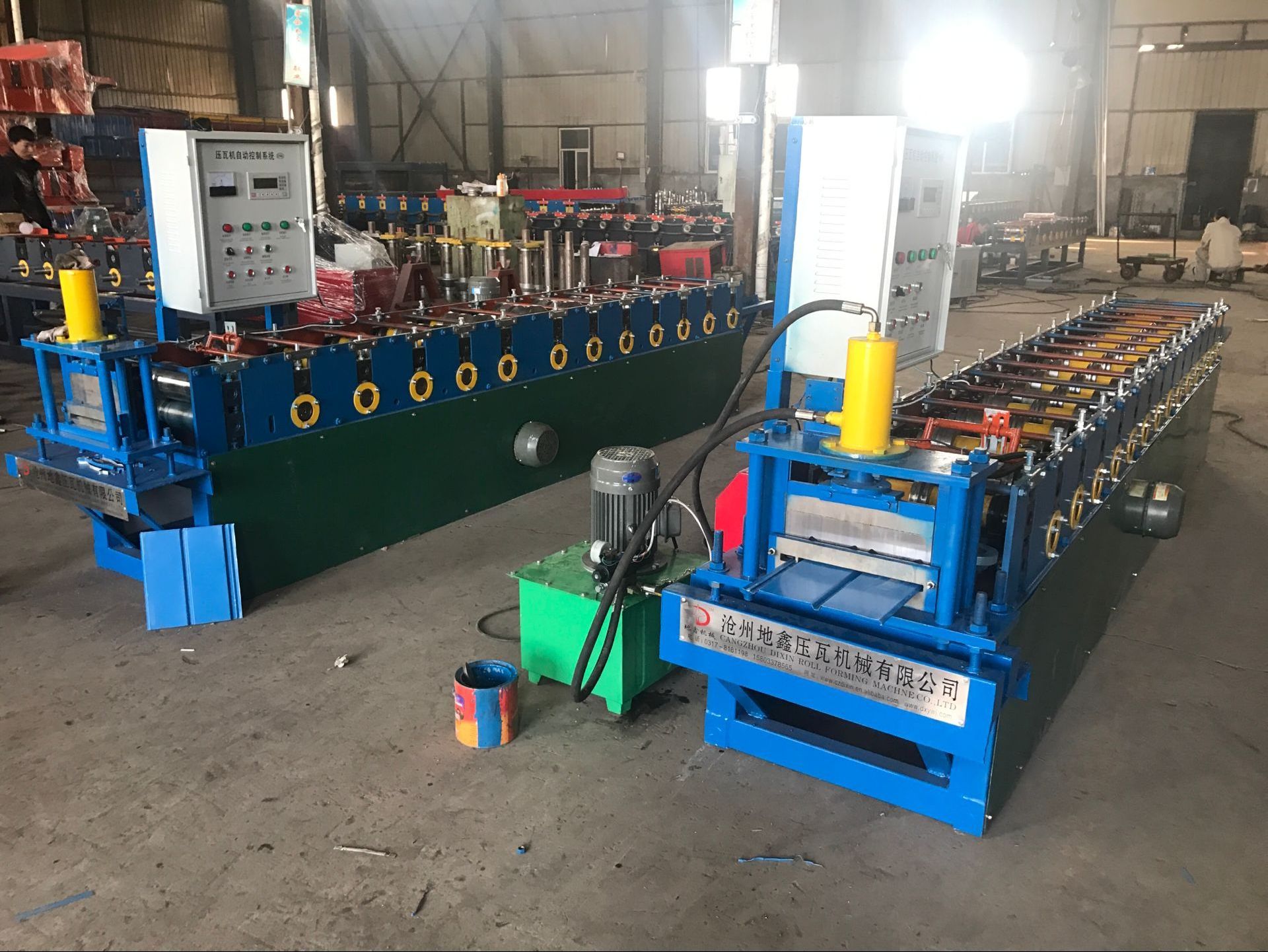 PLC control aluminum coil metal sheet siding roll forming machine for sale