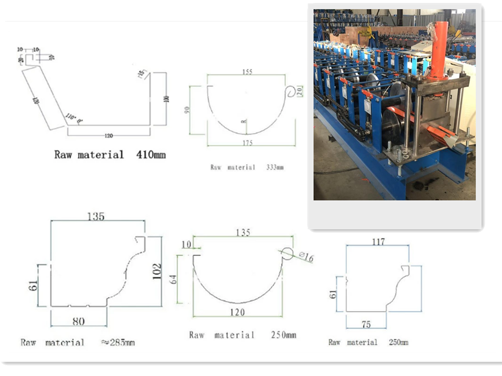 DX Rain Gutter Roll Making Machinery