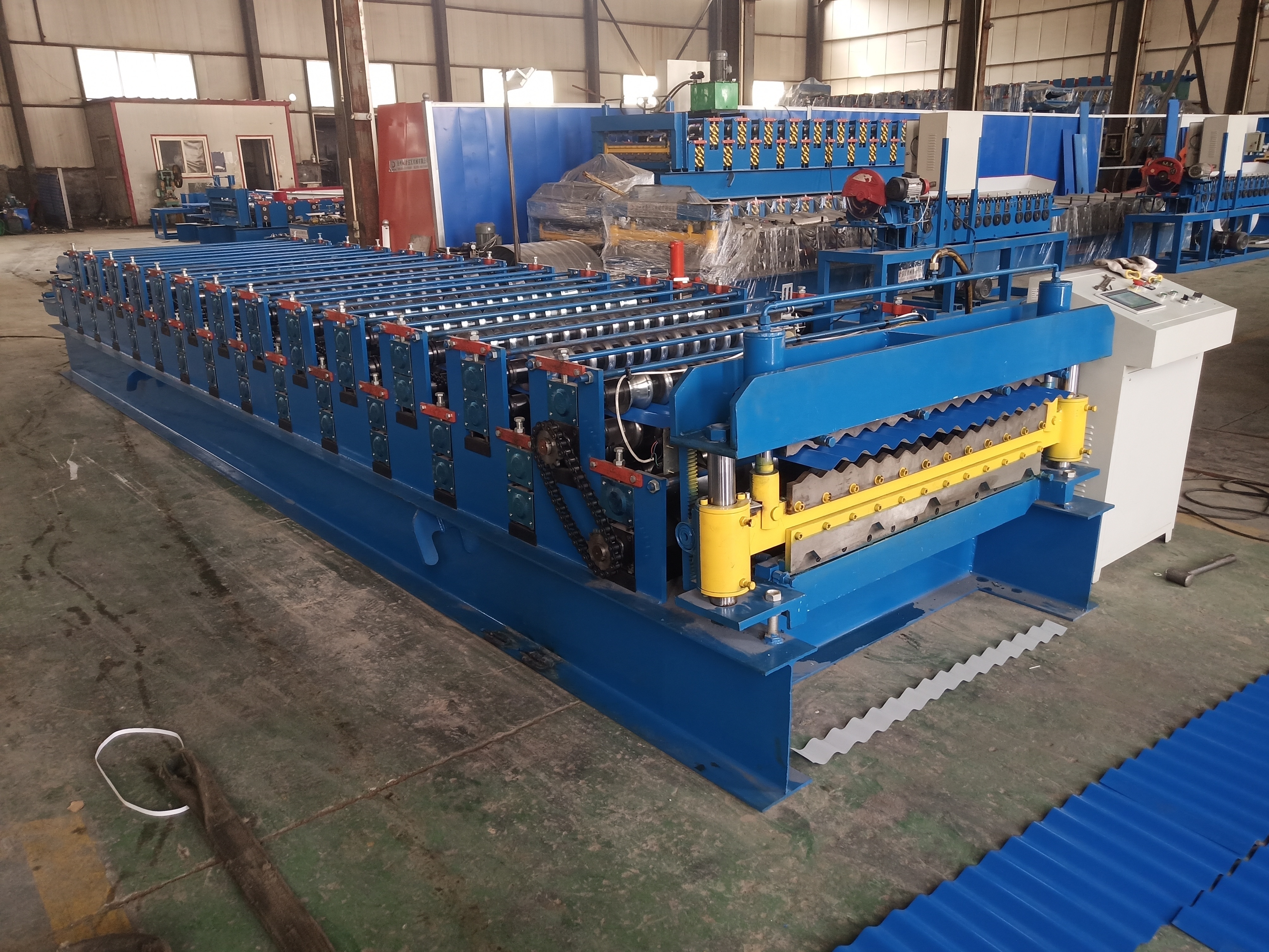 interlocking bricks seamless gutter machine