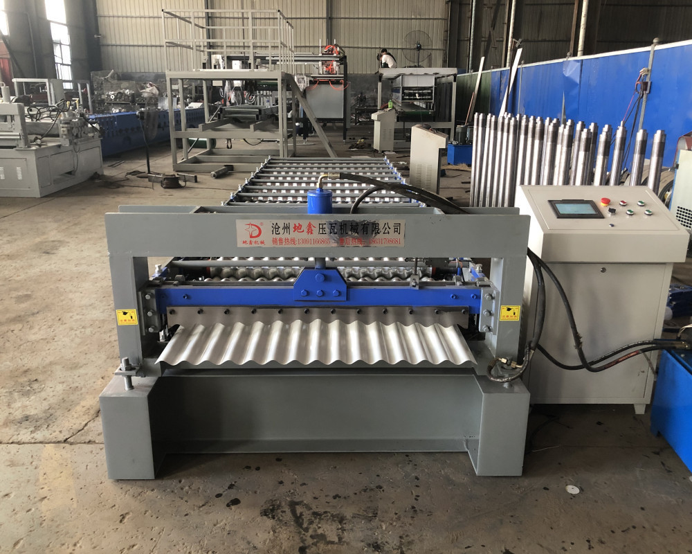 Corrugated Roof Tile Metal Sheet Roll Forming Machine/ roof tile making roll forming machine