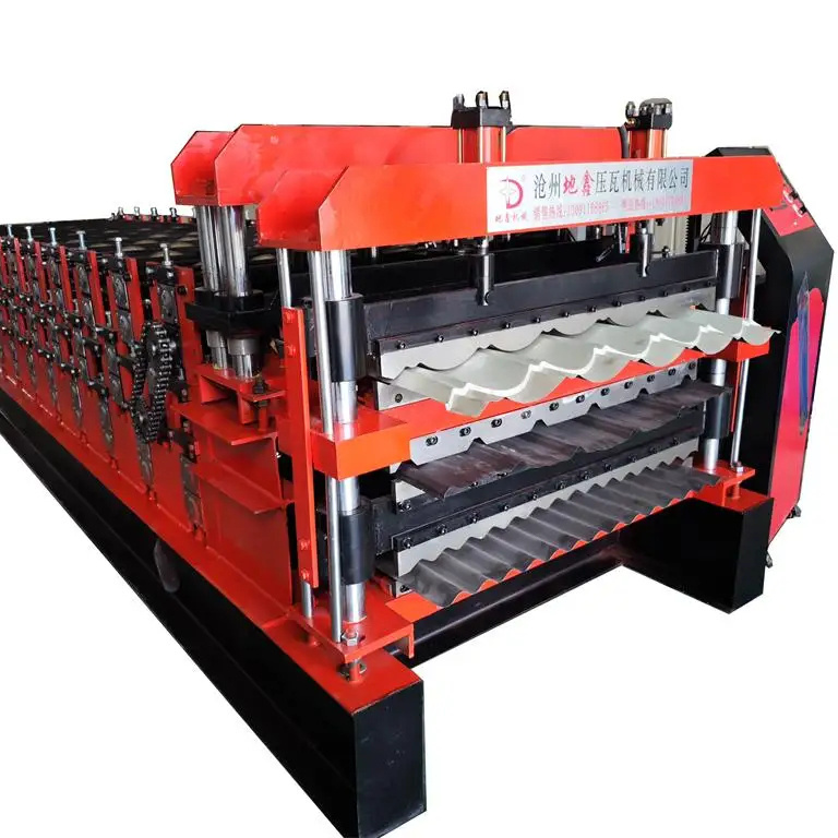 roofing sheet making 3 in 1 concrete tile making reinforcing steel machine steel machine gutter making machine