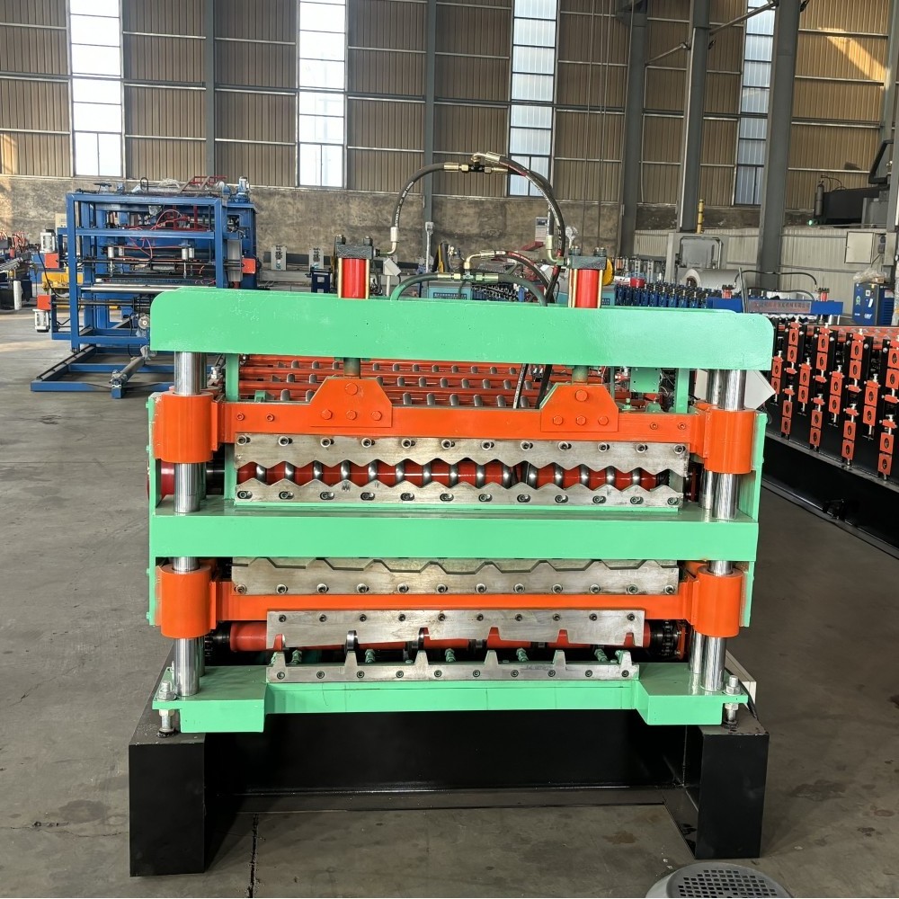 Chile popular hot sellingTriple Layer Roofing Sheet Cold Roll Forming Machine Manufacturer