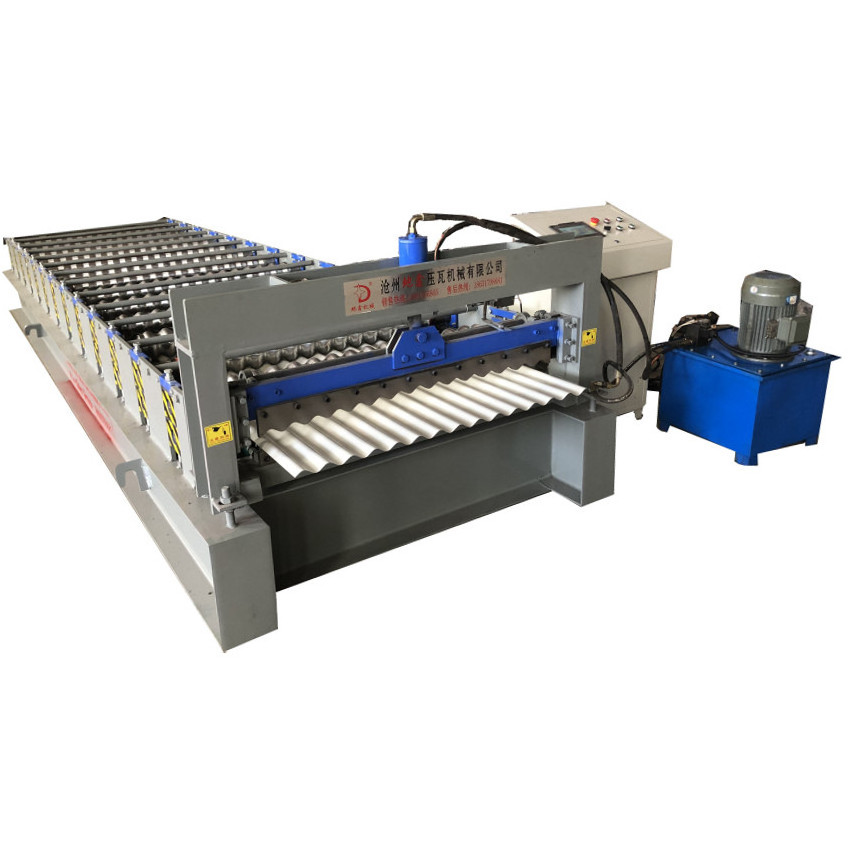 Corrugated Roof Tile Metal Sheet Roll Forming Machine/ roof tile making roll forming machine