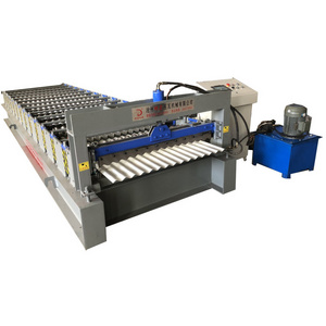 Corrugated Roof Tile Metal Sheet Roll Forming Machine/ roof tile making roll forming machine