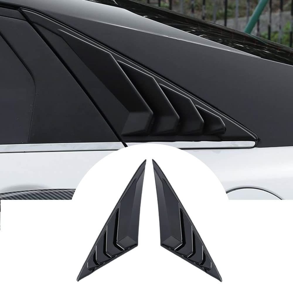 2pcs ABS Racing Style Rear Side Window Louvers Exterior Decoration Accessories Compatible For Hyundai Elantra 2021 2022 2023