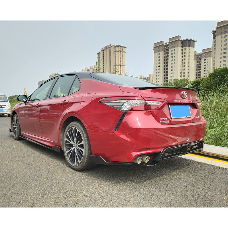 Sport Bodykit Rear Bumper Protect Lip Wrap Angle Body Kits For TOYOTA CAMRY 2018 2019 2020