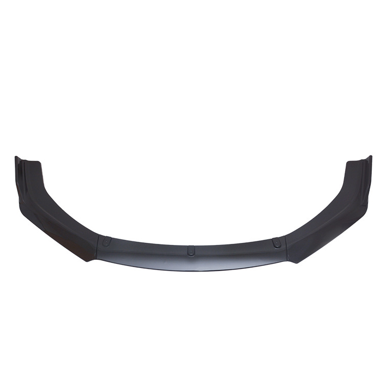 car exterior accessories parts  body kits PP plastic 3pcs carbon fiber universal front bumper spoiler lip