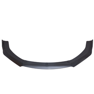 car exterior accessories parts  body kits PP plastic 3pcs carbon fiber universal front bumper spoiler lip