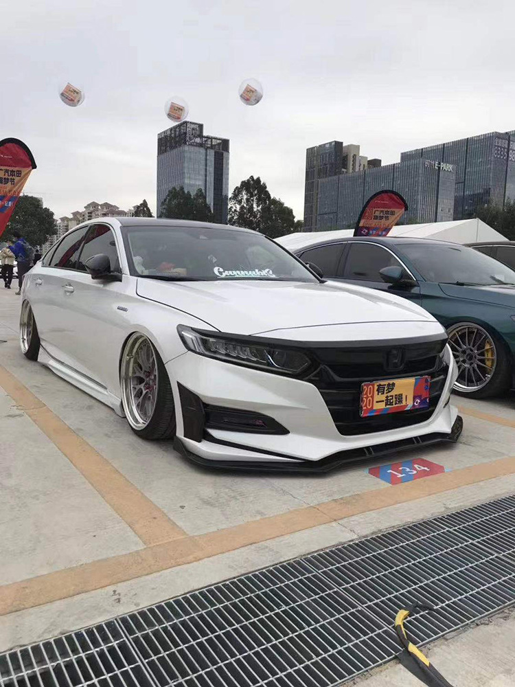 Hot Selling New style For Honda Accord Upgrade ACR Style Body kits Front Bumper Front Lip Rear Lip Side skirts Car bumpers