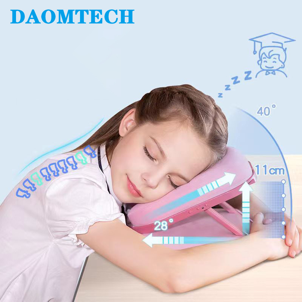 Nap Sleeping Face Pillow Memory Foam Slow Rebound Face Down Desk Pillow Hollow Design Memory Foam Nap Pillow For School Office