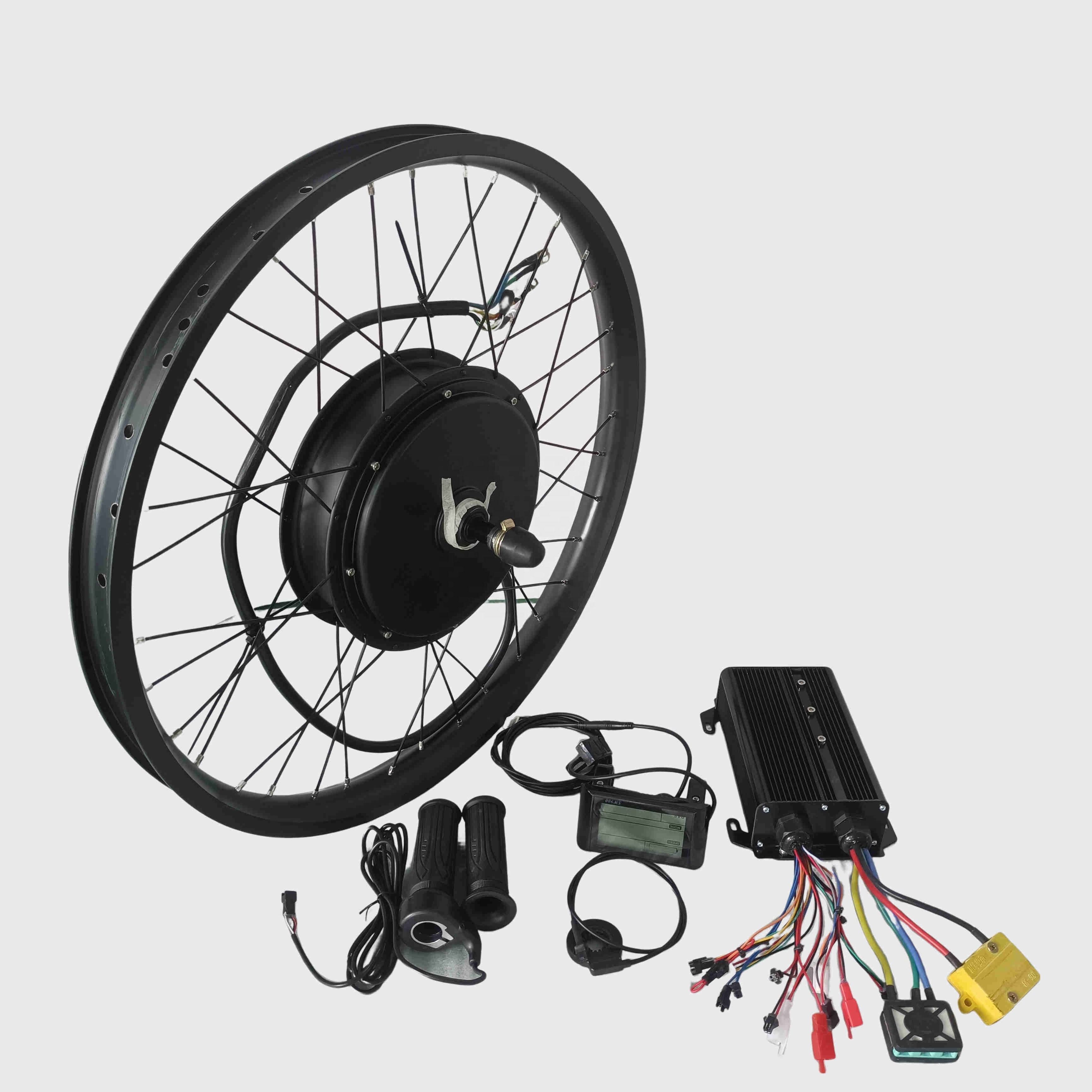 3000w fat tire electric bike kit 20 inch 3000w ebike conversion kit de motor electrico para bicicleta