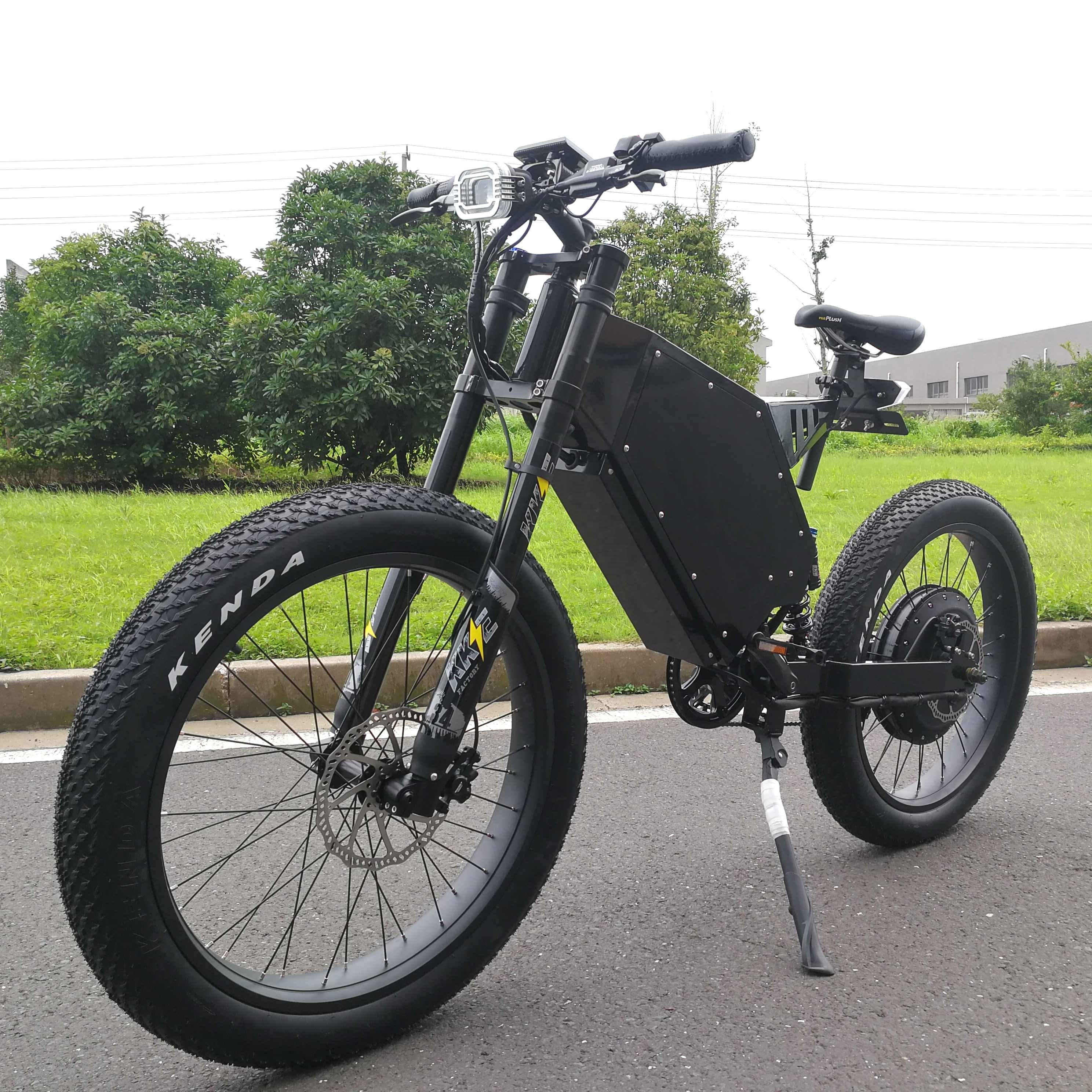 Enduro e bike full suspension  electric bike  72v 15000w