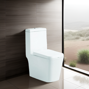 Modern Ceramic WC One Piece Toilet with Sanitary Ware S-Trap or P-Trap Drainage Pattern Wholesale for Apartment Use