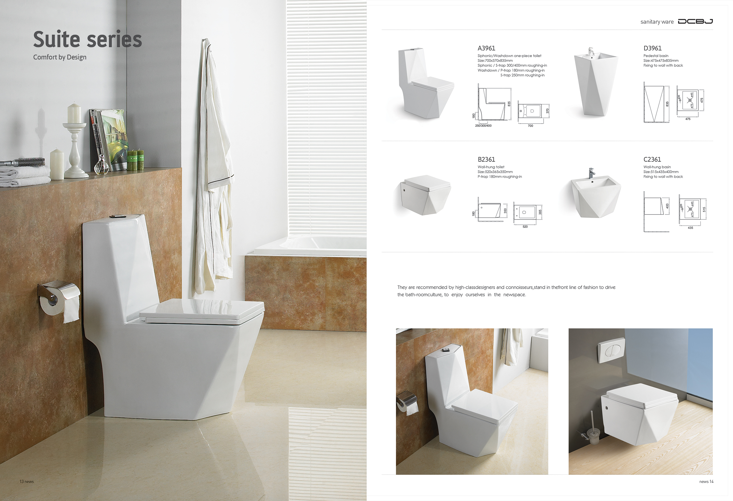 Wholesale Modern Sanitary Ware Ceramic One Piece Diamond Toilet for Apartment Use