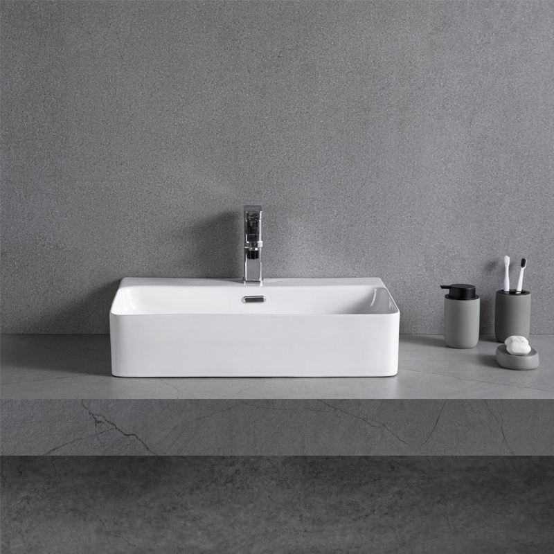 Unique Design Countertop Wash Hand Basins Hotel Handmade Sink Ceramic Marble Above Counter Basin