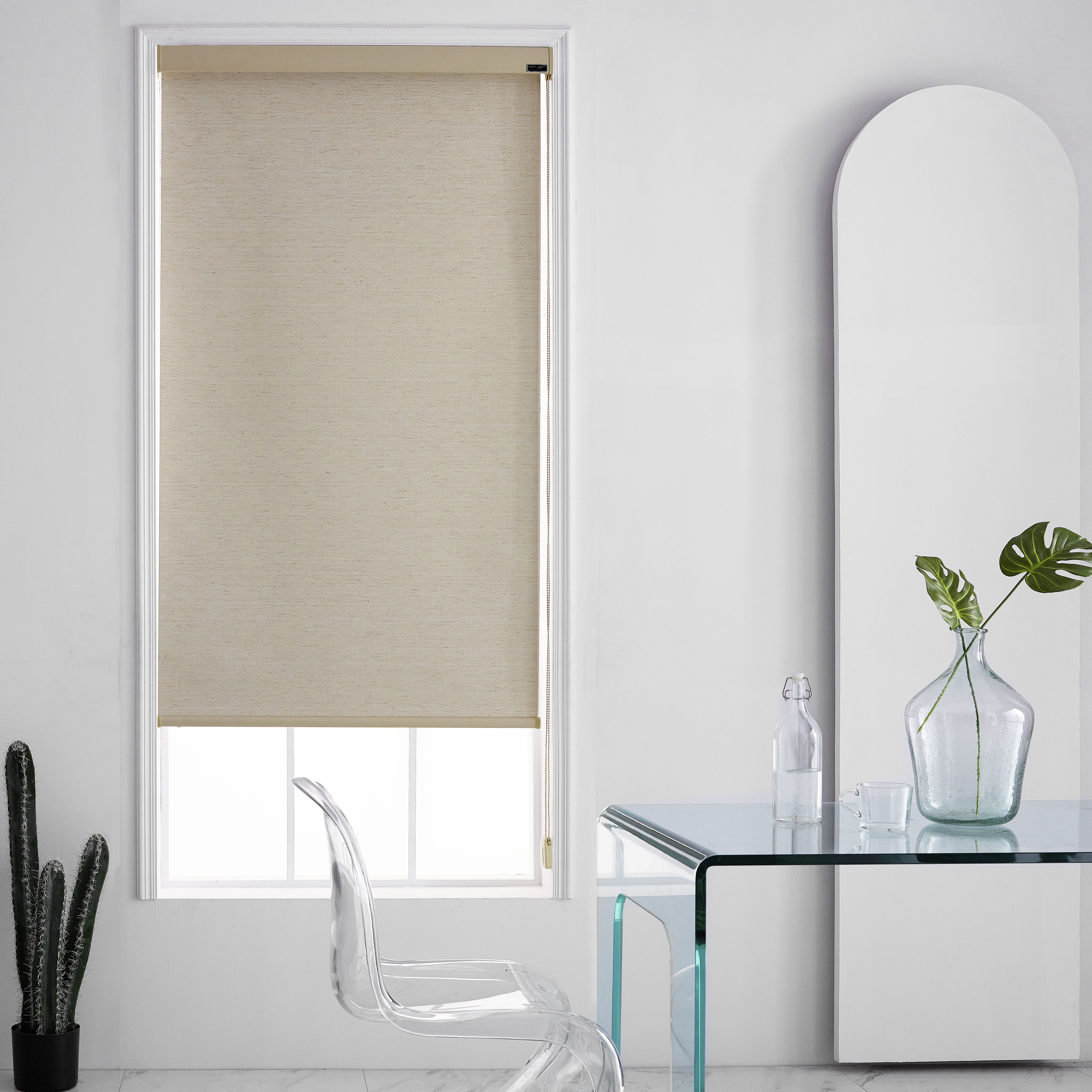 Bright-wire white foam coating 100% blackout  jacquard shade roller blind JEM9882 for window decoration