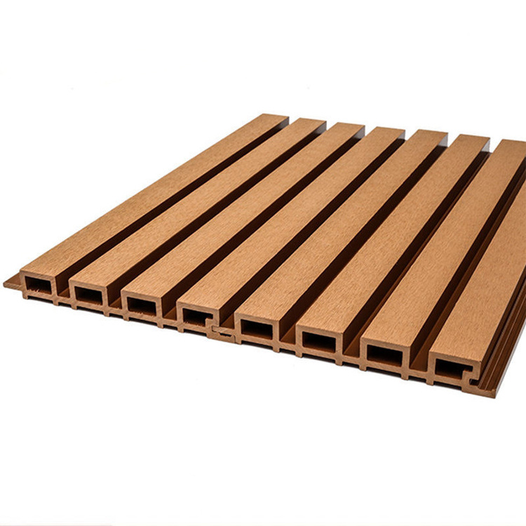 Cheap Outdoor and Interior Waterproof Eco Wood Composite Wall Louvers Exterior WPC Decorative Wall Panels