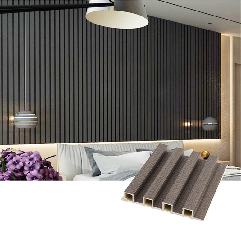 China Factory supply affordable acoustic peel and stick solid wood fluted wpc european wall panel italy