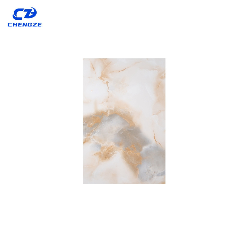 3D Pared PVC Wall Panel Marble UV Sheet Upholstered Wall Covering