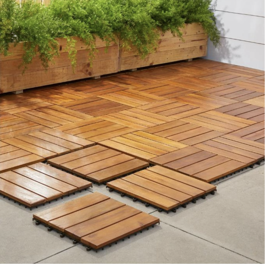 New Decorative Skin-Friendly Durable DIY Wood WPC Outdoor Hardwood Floor