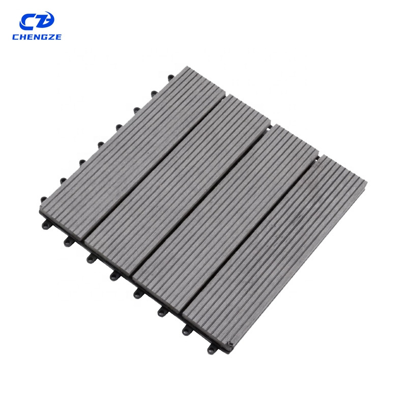 High Quality Custom Balcony DIY Tiles Outdoor WPC Decking Accessories