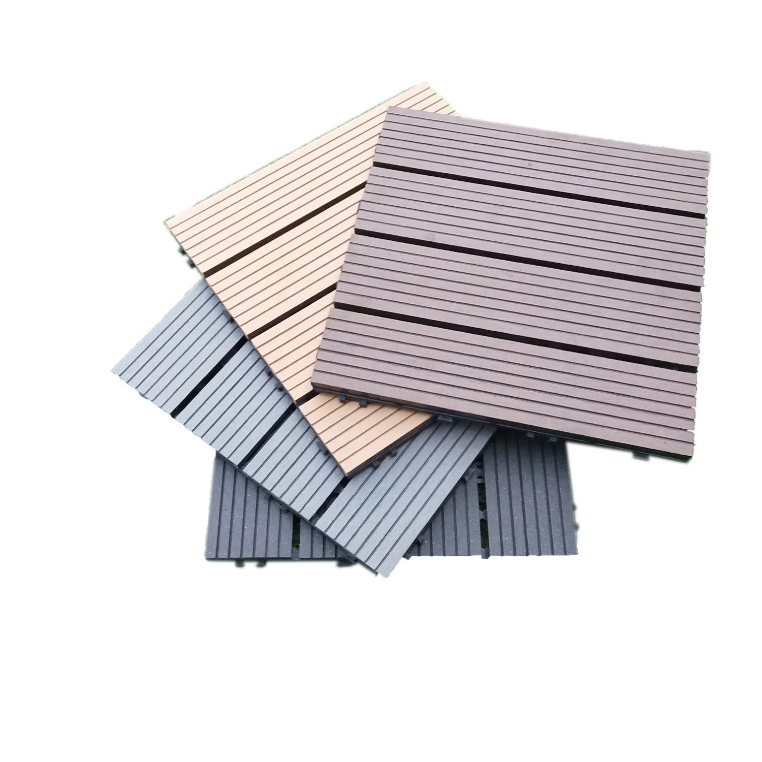 High Quality Custom Balcony DIY Tiles Outdoor WPC Decking Accessories