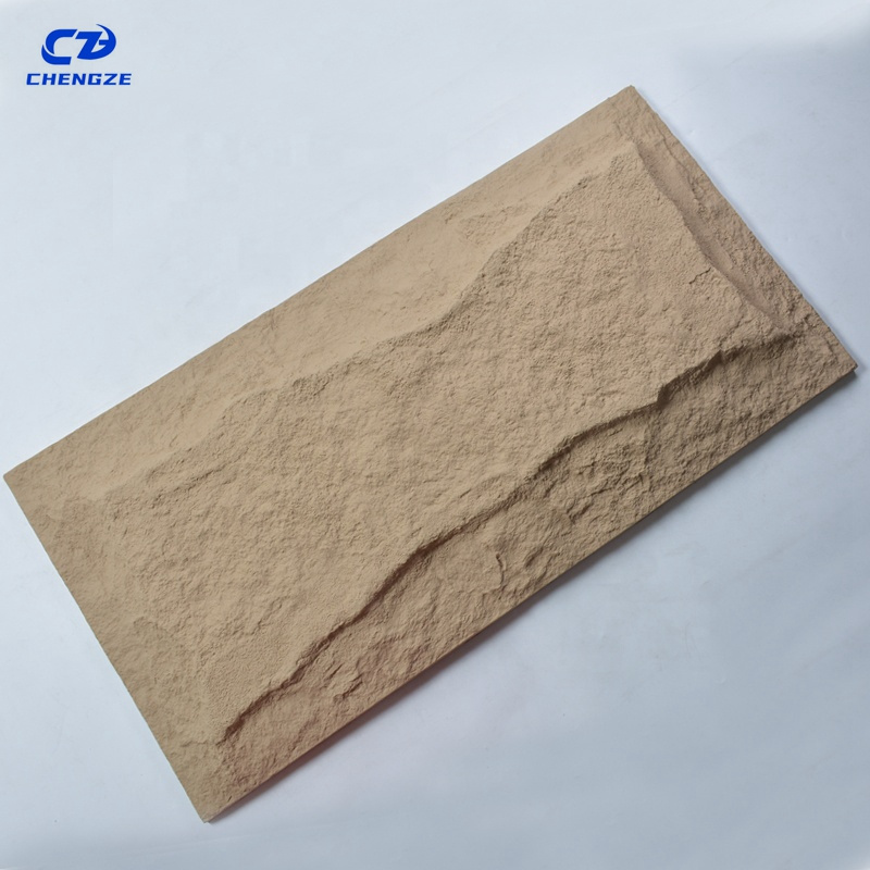 2023 PU Stone panel wall Faux Polyurethane Stone Panel 3D Wall panel board