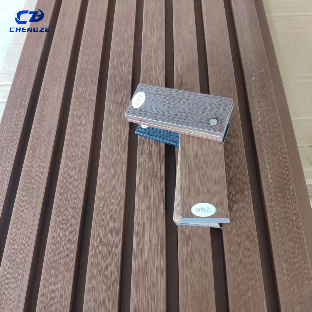 Exterior 3D Wood Fluted Panel WPC Cladding Boards Great Wall Panels