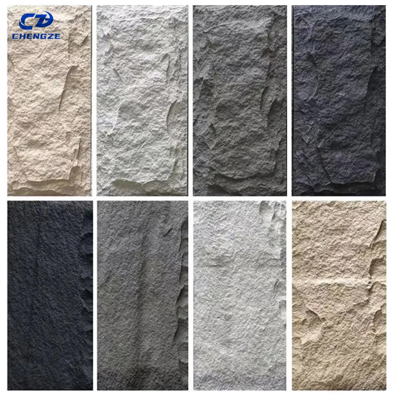 NEW Lightweight Cladding Materials PU Stone Soundproof Wall Panel