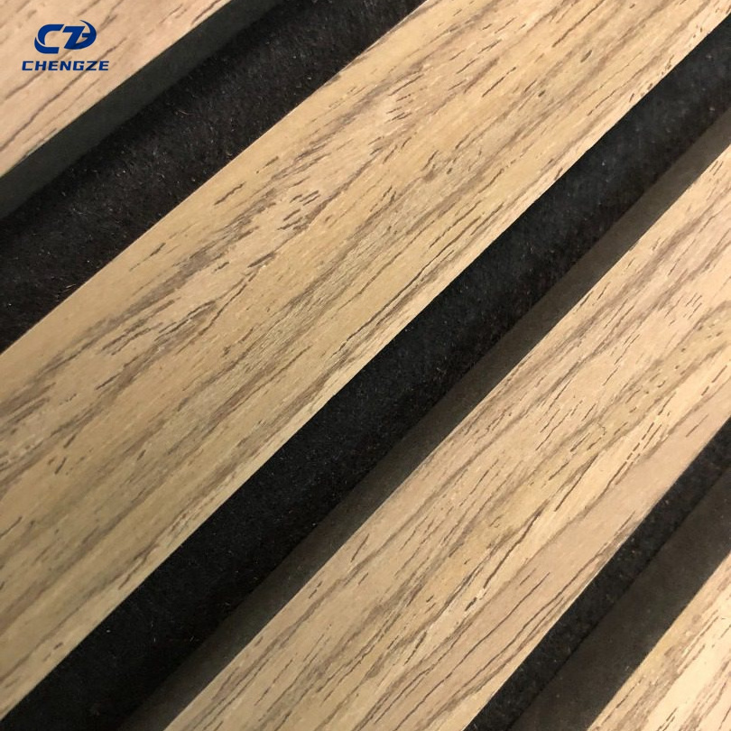 China Wholesale Acoustic Wall Panels Soundproof Wood Foam Slat