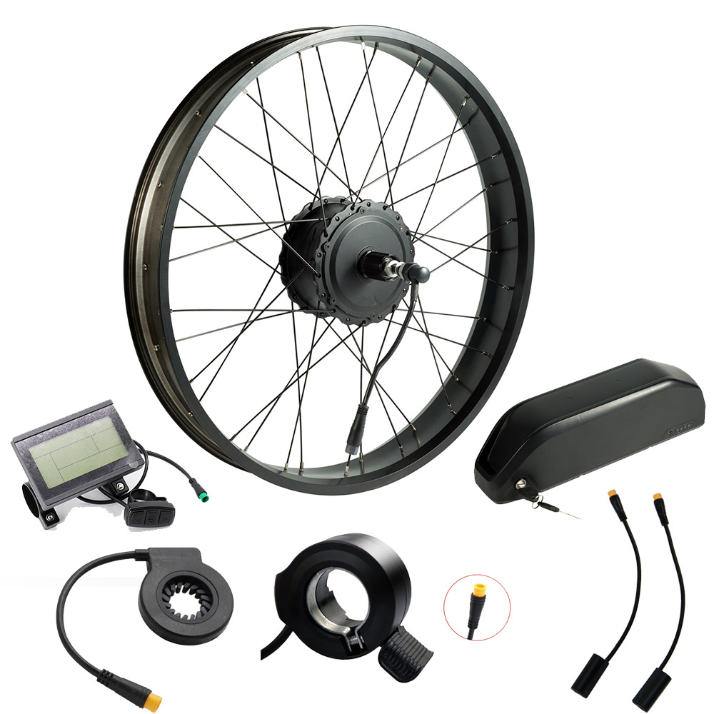 48V 1000W 1500W 2000W Electric Bike Conversion Kit with Battery with Half Twist Throttle