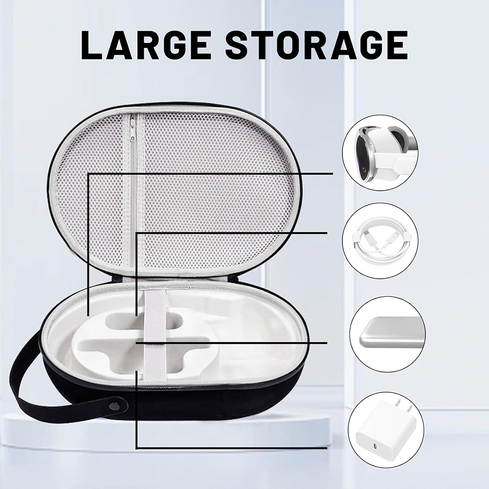 Custom Hard Carrying EVA Case EVA Travel Storage Case Shockproof EVA Portable Protection Case Box for Apple Vision Pro