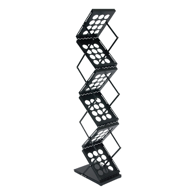 best price collapsible Z type acrylic brochure holder zigzag display rack