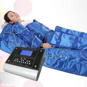 Portable desktop 3 in 1 Pressotherapy infrared electric stimulation slimming machine with blanket