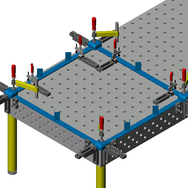 Multi-purpose 3D welding table Precision Cast Iron Heavy Duty Welding Table