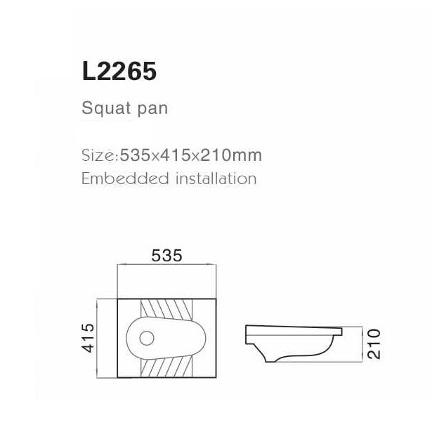 Professional Manufacture Cheap Modern Ceramic Squatting Toilet Pan For Sale