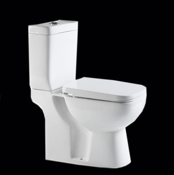 A8855 Chaozhou Modern Ceramic Floor Mounted  P trap Two Piece Wc Toilet Bowl Sale Soft Cover  White Seat Style Pattern Bathroom