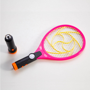 Feiba supplier indoor electronic mosquito repellent rechargeable fly killer racket electric mosquito swatter with torch