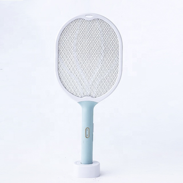 Hot Sale Electric fly swatter rechargeable mosquito racket with torch