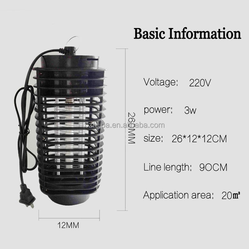 Pest Control Lamp Portable Bug Zapper Mosquito Killer lamp,Waterproof Solar Power UV Mosquito Trap