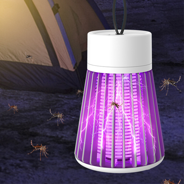 Indoor Electric Bug Zapper Outdoor 2 in 1Powerful Mosquito Trap Fly Zapper Indoor with Purple Lights UV LED Night Lamp