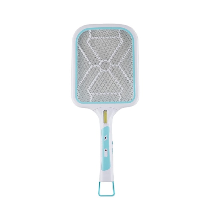 Hot sale customized  big net pest control racket bug rechargeable  fly killer  electric mosquito  swatter with lights for home