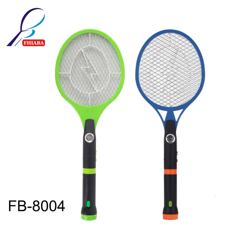 The high quality electronic mosquito killer bat  fly swatter Handheld Bug Zapper Racket with flashlight