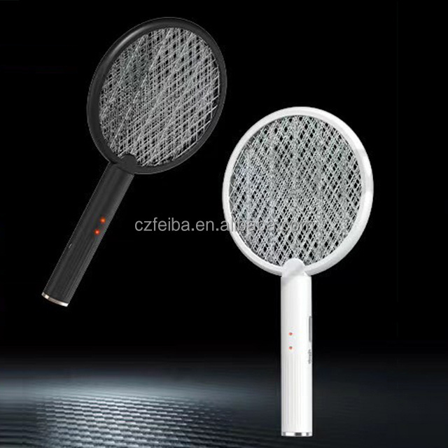 Portable mosquito racket mini bug zapper fly catcher lamp rechargeable fly swatter Racket mosquito zapper bat