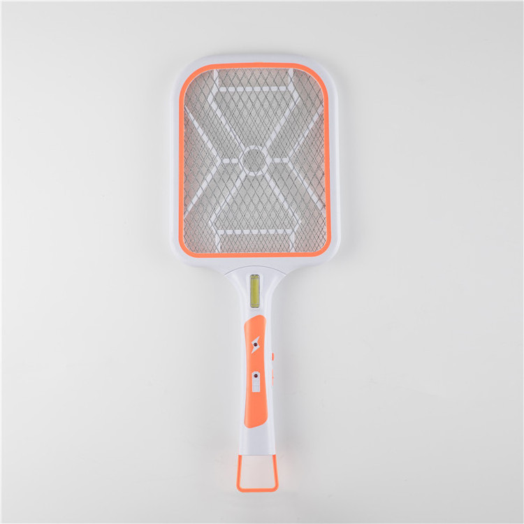 Hot sale customized  big net pest control racket bug rechargeable  fly killer  electric mosquito  swatter with lights for home