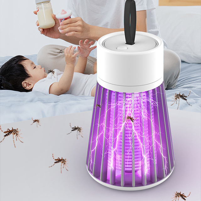 Indoor Electric Bug Zapper Outdoor 2 in 1Powerful Mosquito Trap Fly Zapper Indoor with Purple Lights UV LED Night Lamp