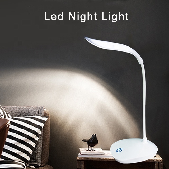 New Design Modern Children Reading LED Desk Lamp in Study USB Rechargeable Table Lamp Night Light Battery 30 Small Plastic 60 70